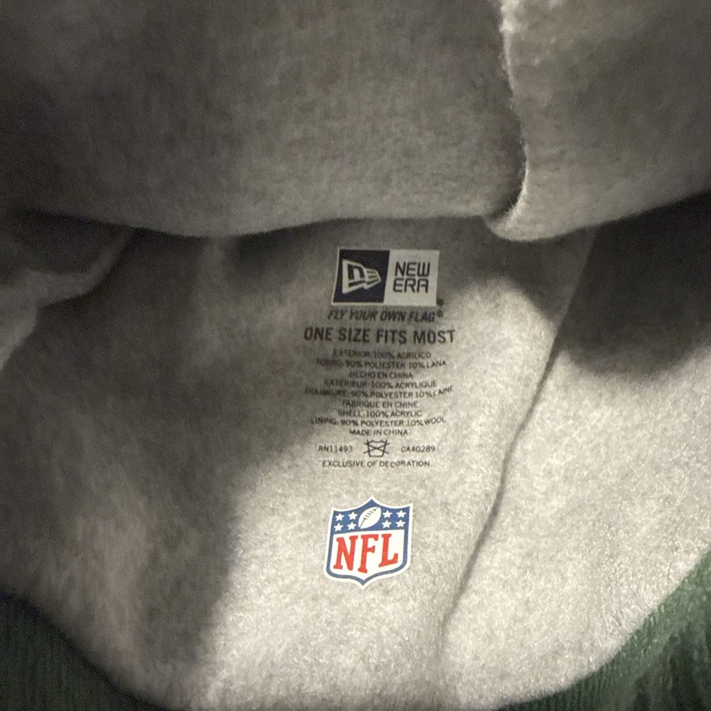Vintage NFL Green Bay Fleece Lined Packers Winter Hat Beanie Unisex Adult - Picture 3 of 3